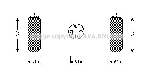 AVA QUALITY COOLING džiovintuvas, oro kondicionierius DND255